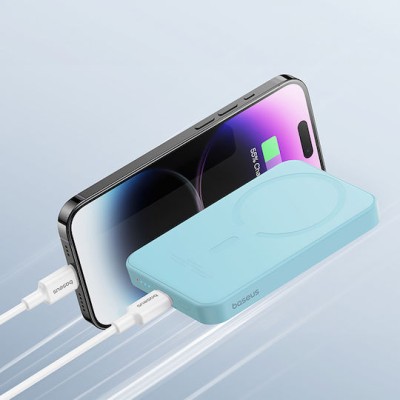 Baseues Magnetic Mini Powerbank 5000mAh 20W Blue